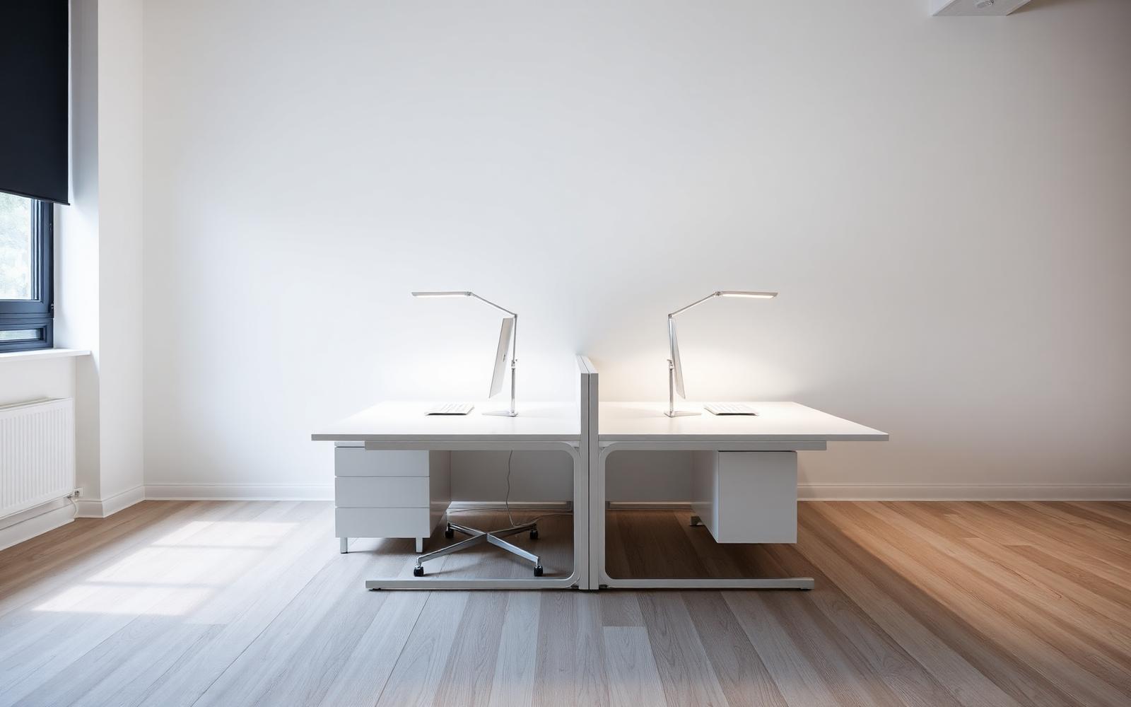 Postazioni di lavoro illuminato con apparecchi della linea Ufficio SOGNO